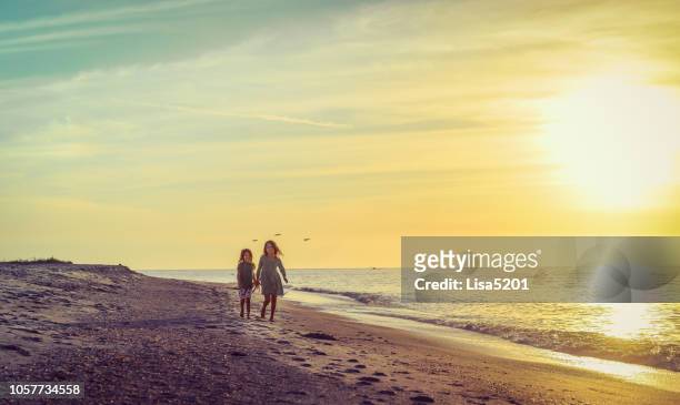 achter de zon - beach florida family stockfoto's en -beelden