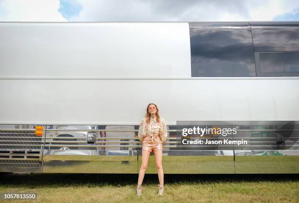 Jillian Jacqueline is seen backstage at the Pilgrimage Music & Cultural Festival on September 22, 2018 in Franklin, Tennessee.