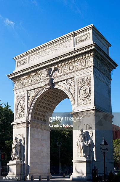 washington arch - washington square park stock pictures, royalty-free photos & images