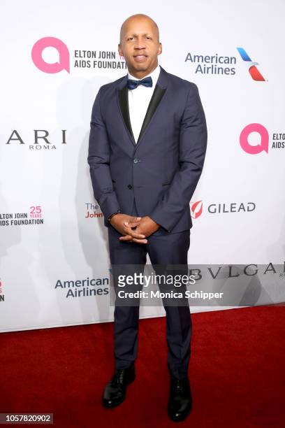 Bryan Stevenson attends the Elton John AIDS Foundation's 17th Annual An Enduring Vision Benefit at Cipriani 42nd Street on November 5, 2018 in New...