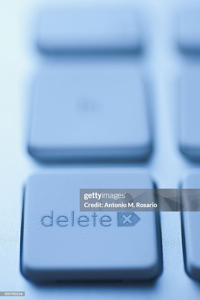 Delete Key On Keyboard High-Res Stock Photo - Getty Images