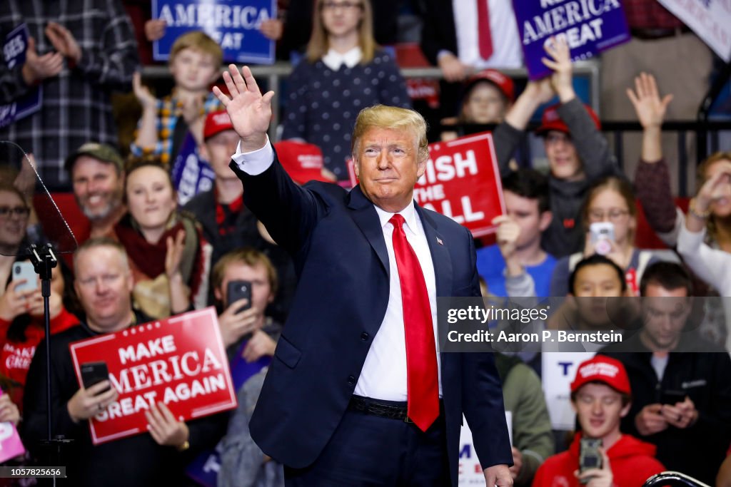 President Trump Holds Campaign Rally In Fort Wayne, Indiana