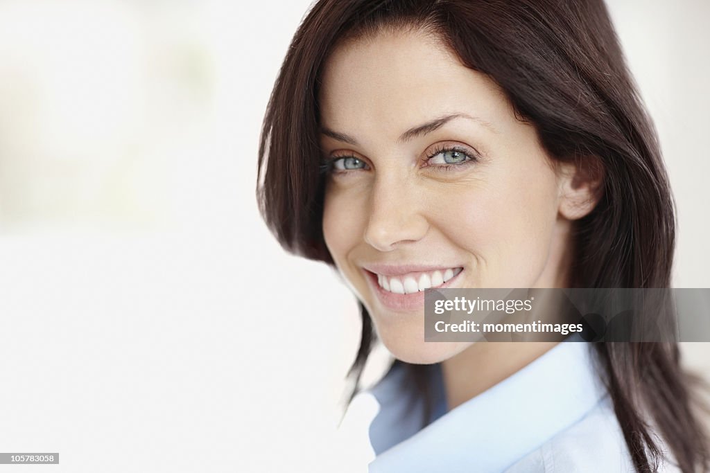 Beautiful brunette woman