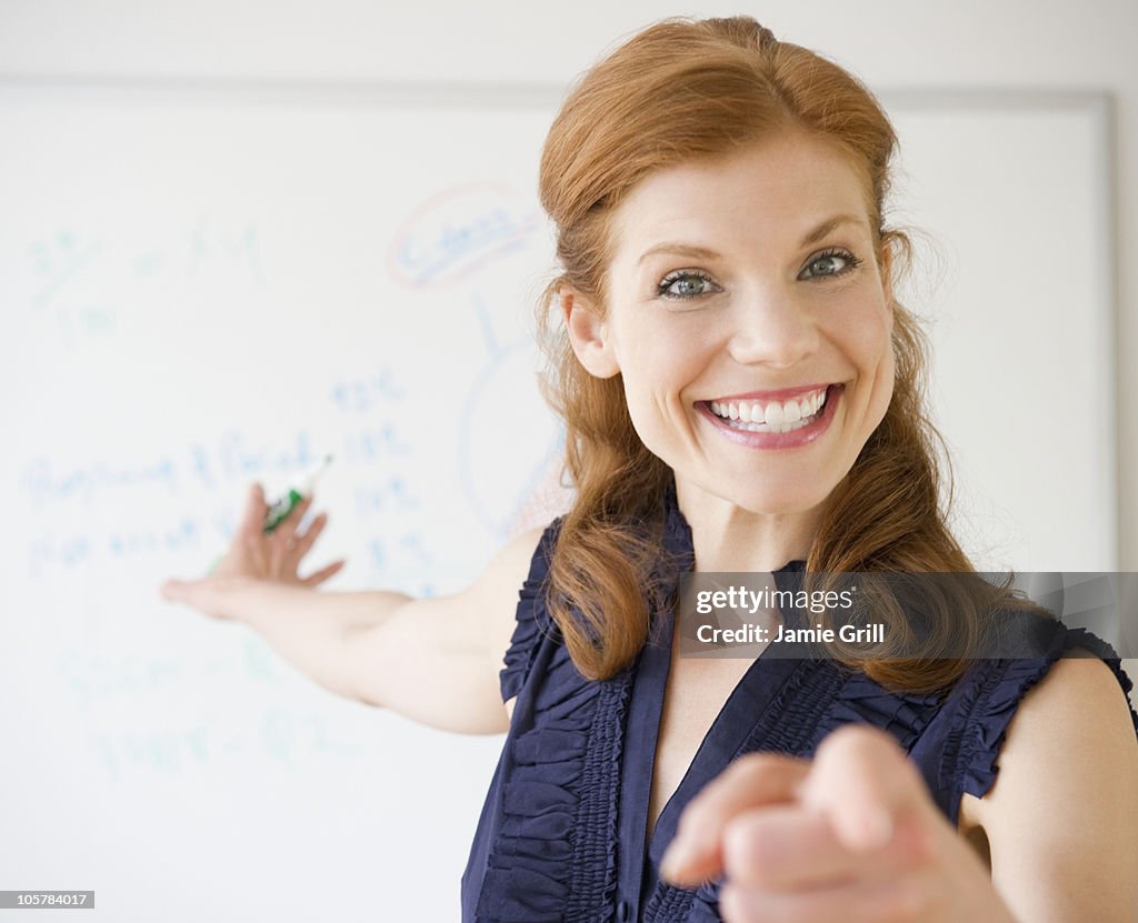 Cheerful businesswoman