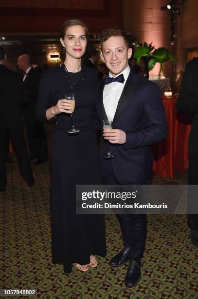 Ethan Slater attends the Elton John AIDS Foundation's 17th Annual An Enduring Vision Benefit at Cipriani 42nd Street on November 5, 2018 in New York...