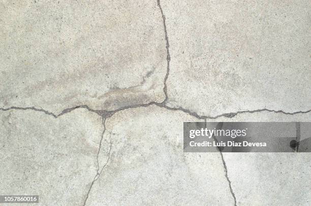 cracks in the floor concrete - cracked foundation stock pictures, royalty-free photos & images