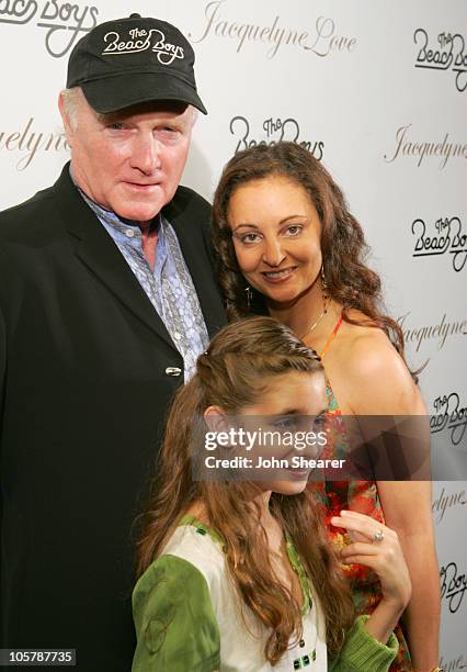 Mike Love and family during "Fashion for Passion" Featuring the Beach Boys - Arrivals at The Cabana Club in Hollywood, California, United States.