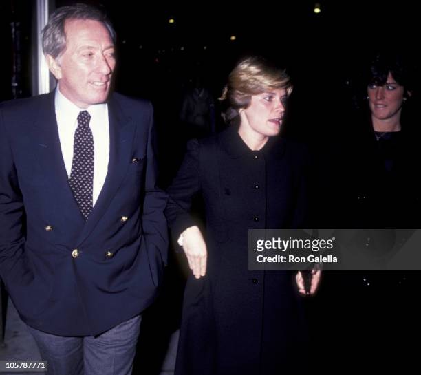Singer Andy Williams, Lori Wright and daughter Noelle Williams attend Jane Wooster Scott Art Exhibit Opening on December 7, 1982 at Grand Cetral Art...