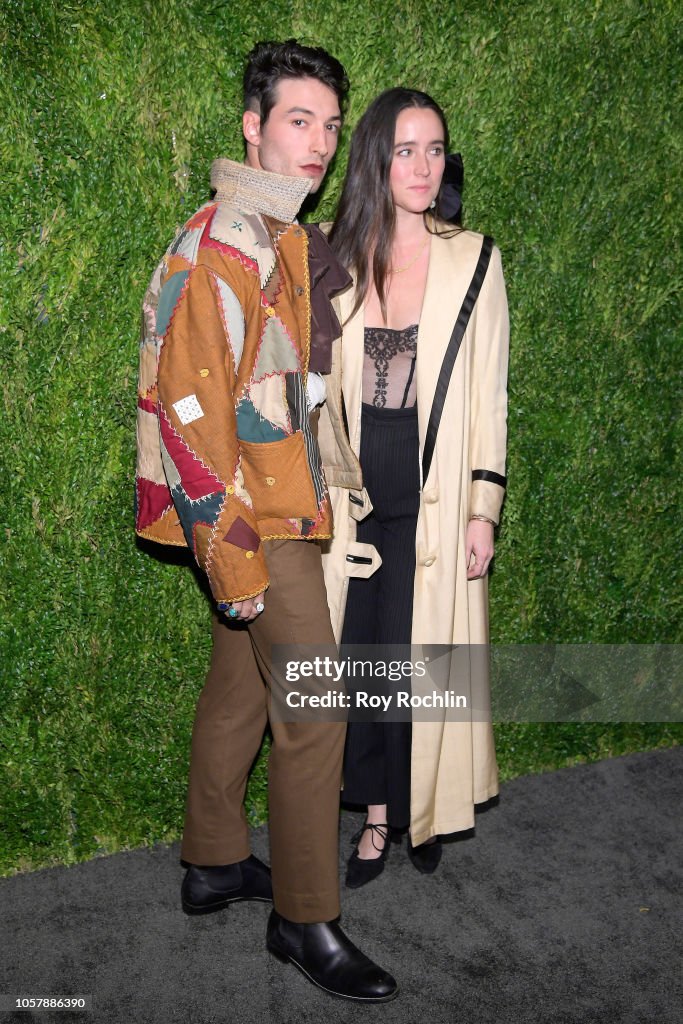 Ezra Miller and Emily Bode attend the CFDA / Vogue Fashion Fund 15th ...