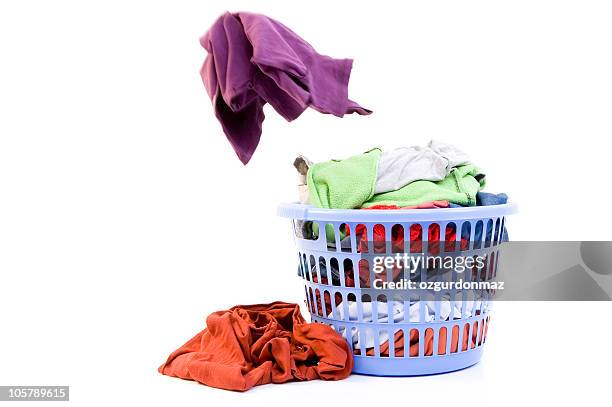 portabiancheria - laundry basket foto e immagini stock