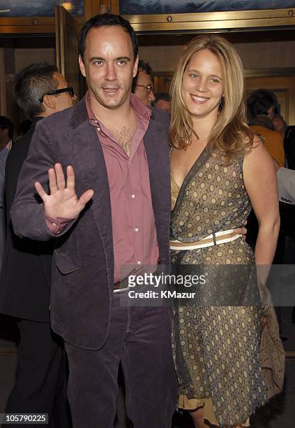 Dave Matthews and Ashley Harper during "Three Days of Rain" Broadway Opening Night - Arrivals at Bernard B. Jacobs Theatre in New York City, New...