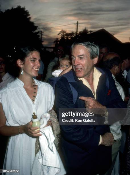 Kate Crane, Kevin McCarthy and their daughter during "The Laundry" Opening - July 12, 1980 at The Laundry Night Club in East Hampton, New York,...