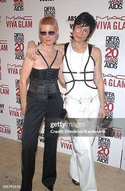 Anneliese Estrada and Lita Bossert during 2003 Viva Glam Casino to Benefit DIFFA Sponsored by MAC at The Regent Wall Street in New York City, New...