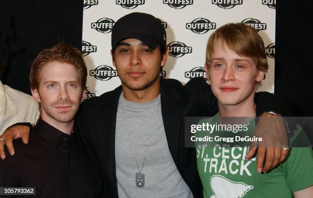 Seth Green, Wilmer Valderrama & Macaulay Culkin during The Opening Night Gala of OUTFEST, featuring "Party Monster" in Los Angeles, California,...