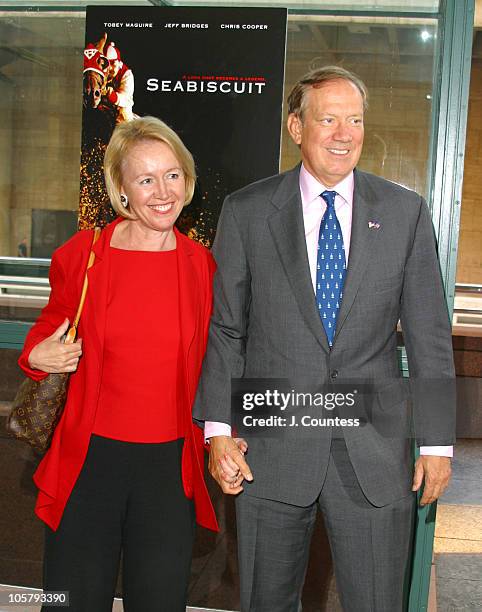 Libby Pataki and Govener George Pataki during "Seabiscuit" Special Screening - New York City at Walter Reade Theatre at Lincoln Center in New York...