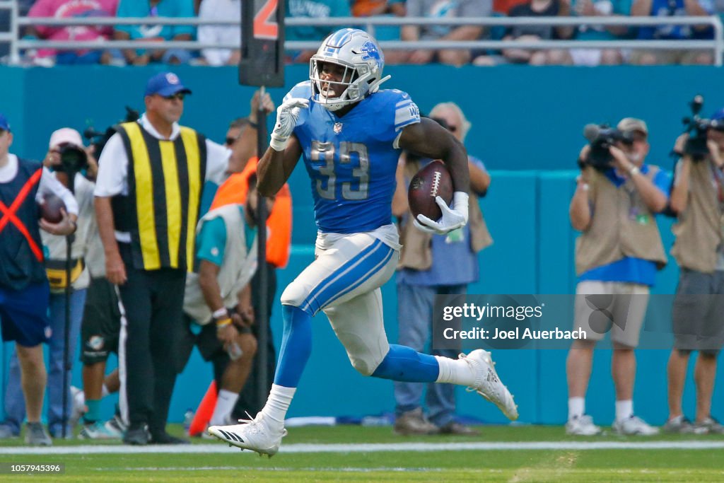 Detroit Lions v Miami Dolphins