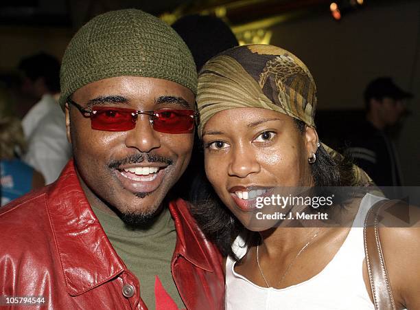 Regina King and Alex Thomas during Opening of the Los Angeles Equinox Fitness Club at Equinox Fitness Club in Hollywood, California, United States.