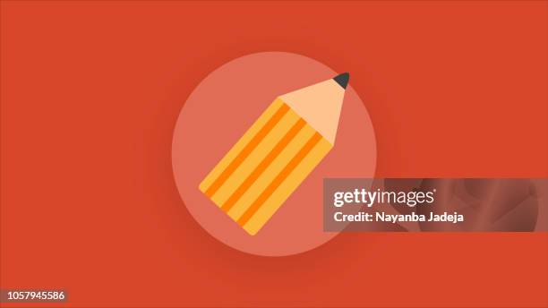 small pencil icon vector - graphite stock illustrations