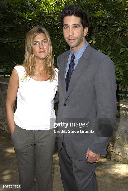 Jennifer Aniston & David Schwimmer during Jennifer Aniston hosts the annual benefit for the Rape Treatment Center of Santa Monica-UCLA Medical Center...