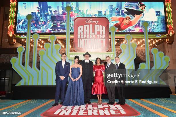 Director/Screenwriter Phil Johnston, actors Sarah Silverman, John C. Reilly, and Taraji P. Henson, Director Rich Moore, and Producer Clark Spencer...