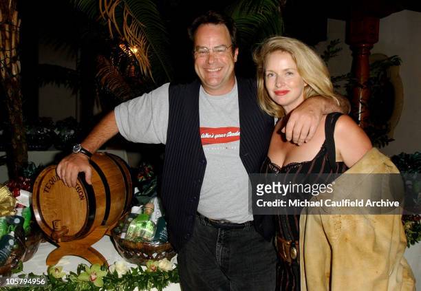 Dan Aykroyd and Donna Dixon during Pre-Emmy Party to Honor John Paul DeJoria's Patron Spirits - September 20, 2003 at Private Residence in Malibu,...