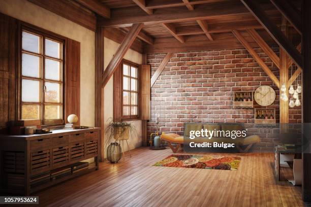 acogedor y rústico de madera - rústico fotografías e imágenes de stock