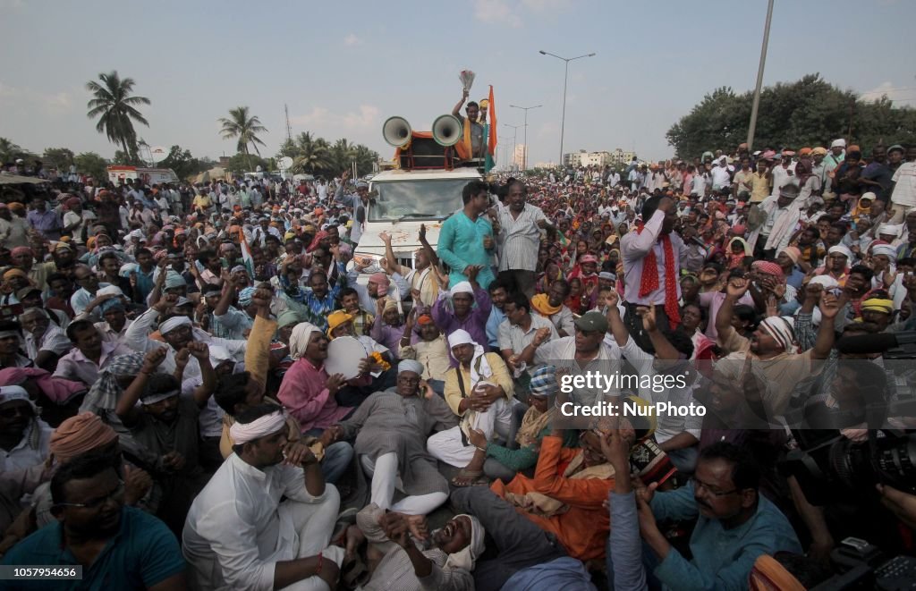 Indian Farmers Protest In Bhubaneswar