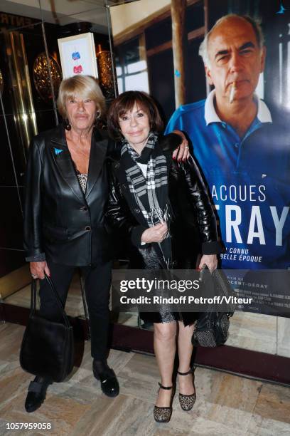 Agnes Vincent-Deray and actress Daniele Evenou attend the Tribute to Jacques Deray with the "Jacques Deray - J'ai connu une belle Epoque" screening...