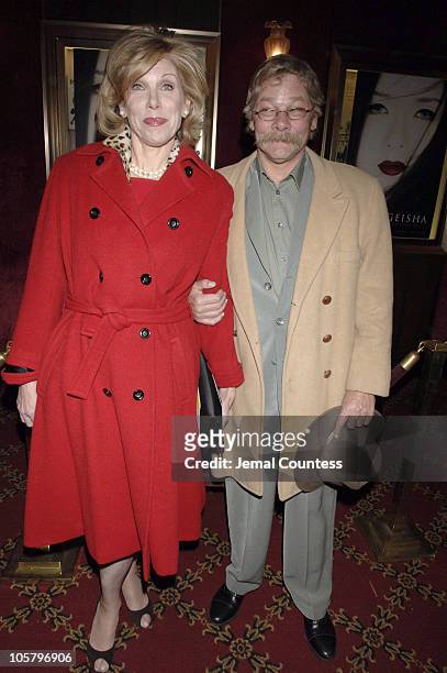 Christine Baranski and Guest during "Memoirs of a Geisha" New York City Premiere - Inside Arrivals at Ziegfeld Theater in New York City, New York,...