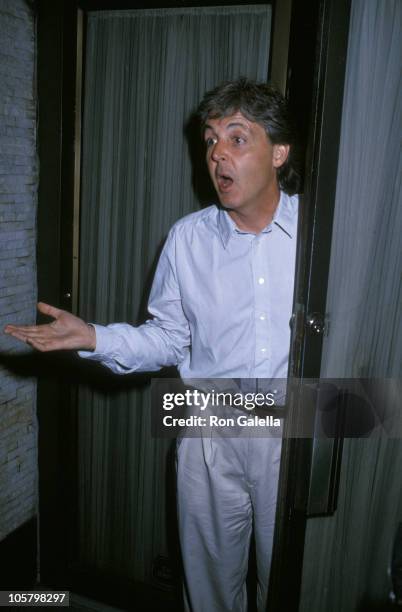 Paul McCartney during Performance of "Madame Butterfly" - August 22, 1988 at Eugene O'Neill Theater in New York City, New York, United States.