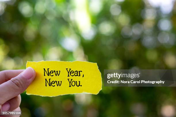 new year new you - new year's day stockfoto's en -beelden