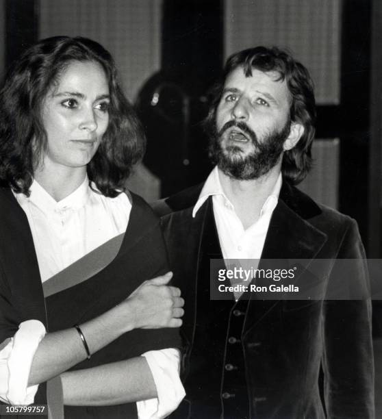 Nancy Lee Andrews and Ringo Starr during Ringo Starr Sighting at Mr. Chow's Restaurant - January 29, 1978 at Mr. Chow's Restaurant in Beverly Hills,...