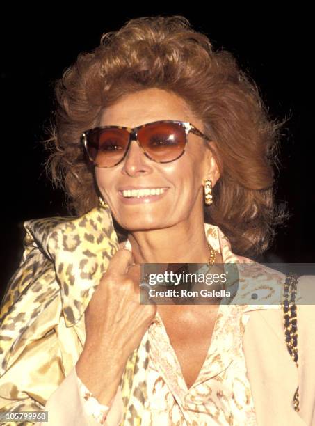 Sophia Loren during Sophia Loren Departing For Zurich at LAX - May 2, 1991 at Los Angeles International Airport in Los Angeles, California, United...