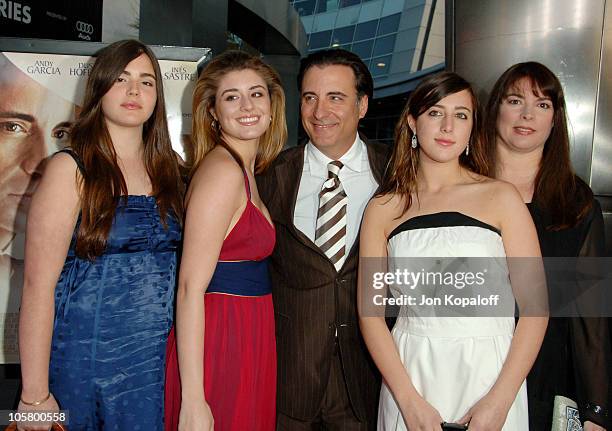 Andy Garcia and family during "The Lost City" Los Angeles Premiere - Arrivals at Arclight Cinemas in Hollywood, California, United States.