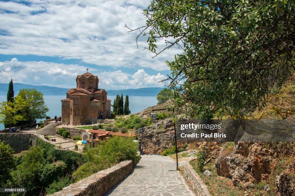 Sveti (Saint) Jovan Kaneo Church on Lake Ohrid, Macedonia
