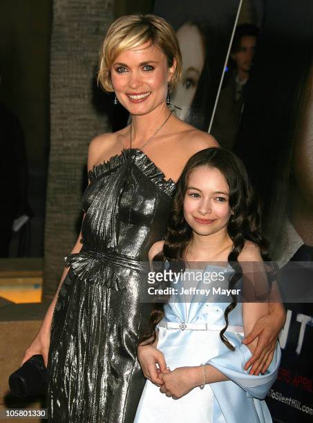 Radha Mitchell and Jodelle Ferland during "Silent Hill" Los Angeles Premiere - Arrivals at Egyptian Theatre in Hollywood, California, United States.