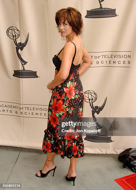 Julie Pinson during The 33rd Annual Daytime Creative Arts Emmy Awards in Los Angeles - Arrivals at The Grand Ballroom at Hollywood and Highland in...