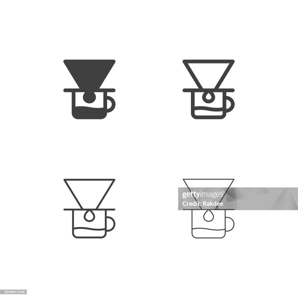 Coffee Drip Icons - Multi Series