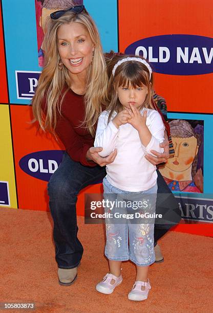 Heather Thomas and daughter India Rose during P.S. ARTS and Old Navy Welcome Celebrities And Their Families to A Creativity Street Fair Benefiting...