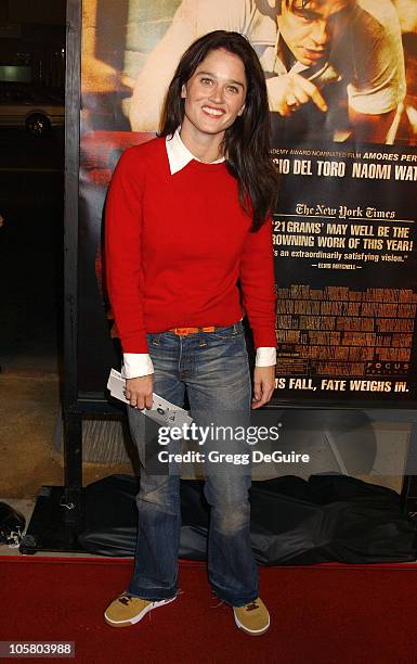 Robin Tunney during "21 Grams" Los Angeles Premiere at Academy Theatre in Beverly Hills, California, United States.