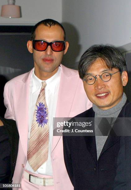 Karim Rashid and David Chu during Esquire Hosts "Designing Men" Gala Event at The Esquire Apartment at Trump World Tower in New York City, NY, United...