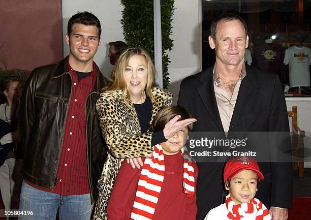 Catherine O'Hara, husband Bo Welch and family during "The Cat In The Hat" World Premiere at Universal Studios Cinema in Universal City, California,...