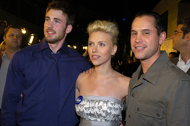 Chris Evans, Scarlett Johansson and Brian Robbins, director