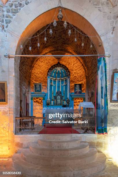 kirklar church, mardin - mardin stock pictures, royalty-free photos & images