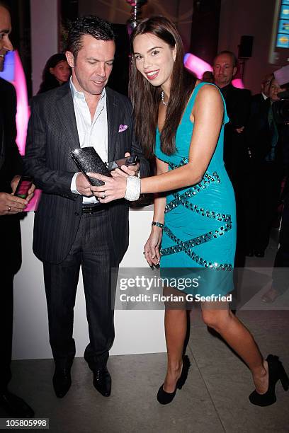 Liliana Matthaeus & Lothar Matthaeus attend the 'Launch of the new Windows Phone by Deutsche Telekom' at Hotel de Rome on October 20, 2010 in Berlin,...