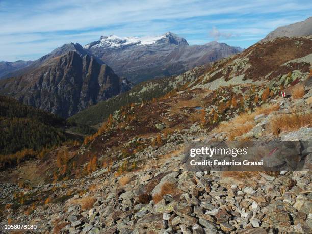 view of zwischbergental valley, switzerland - overmountain victory national historic trail stock pictures, royalty-free photos & images