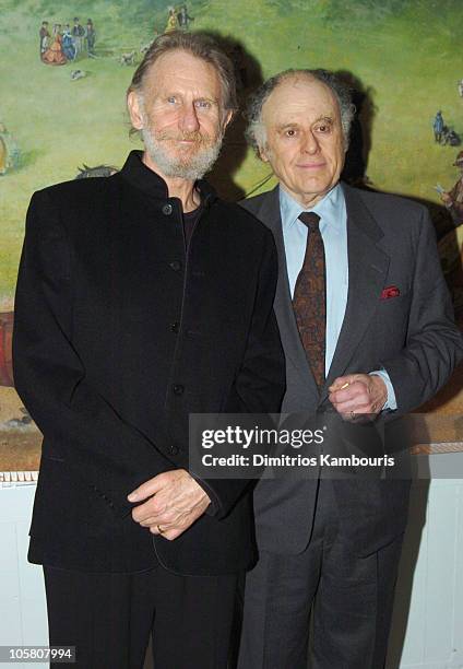 Rene Auberjonois and Bob Dishy during Opening Night of "Sly Fox" - After Party at Tavern On The Green in New York City, New York, United States.