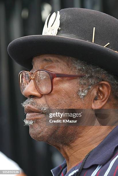 Bo Diddley during Crossroads Guitar Festival - Day Three - Backstage at Cotton Bowl Stadium in Dallas, Texas, United States.