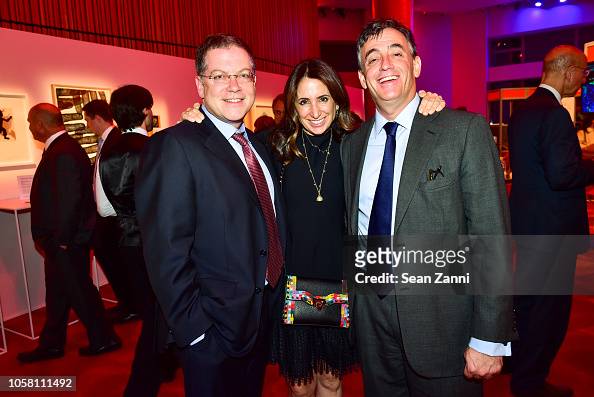 Stephen Scherr, Susan Scherr and Evan Newmark attend The NYSCF Gala ...