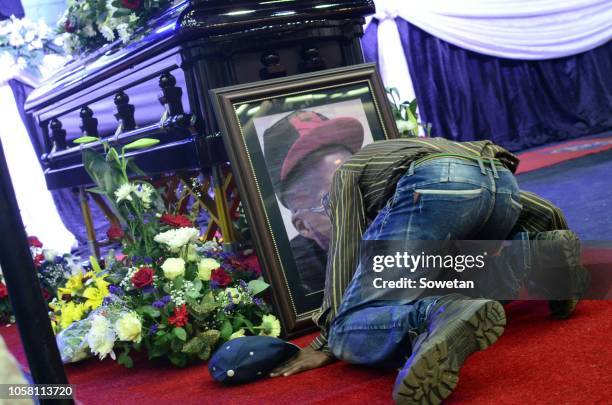 The funeral service of the late musician Jabulani 'HHP' Tsambo at Mmabatho Convention Centre on November 03, 2018 in Mahikeng, South Africa. HHP...